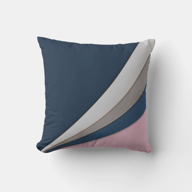 Abstract modern geometrical simple print cushion (Front)