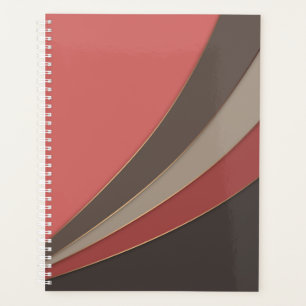 Abstract modern geometrical simple print planner