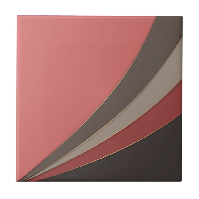Abstract modern geometrical simple print tile (Front)