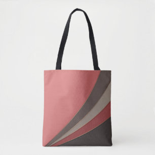 Abstract modern geometrical simple print tote bag