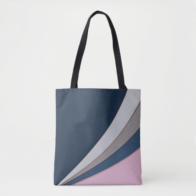 Abstract modern geometrical simple print tote bag (Front)