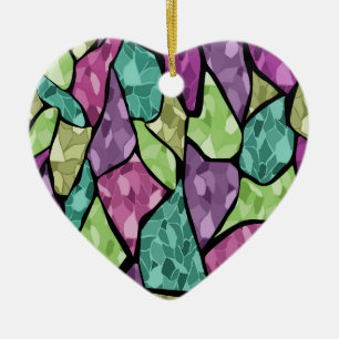 Abstract modern glass mosaic tile pattern bright c ceramic tree decoration