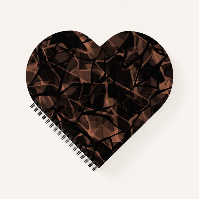 Abstract modern glass mosaic tile pattern bright c notebook (Front)