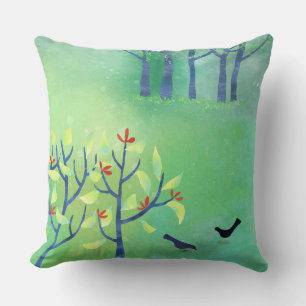 Abstract Modern Green Cushion