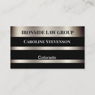 Abstract modern grey black silver lines stripes me business card