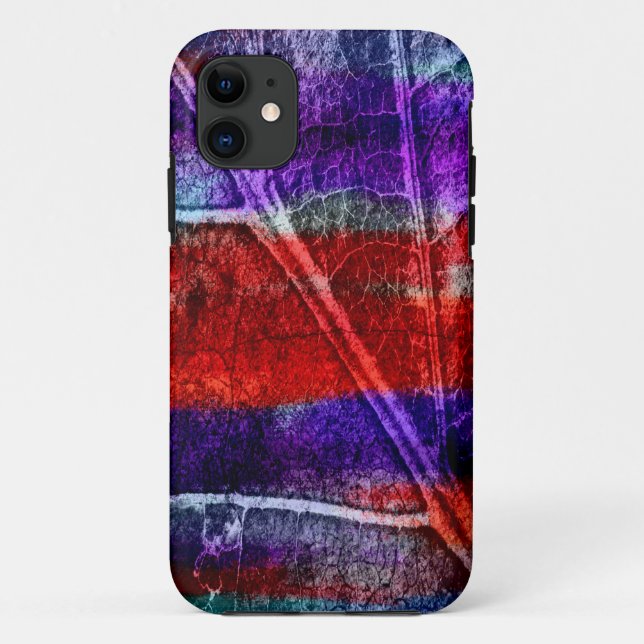 Abstract Modern Leaf Pastel Case-Mate iPhone Case (Back)