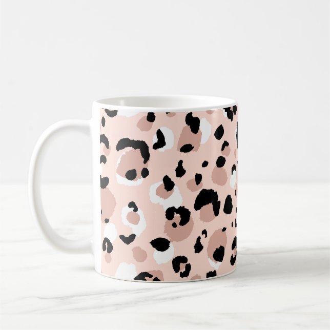 Abstract modern leopard seamless pattern. Animals  Coffee Mug (Left)