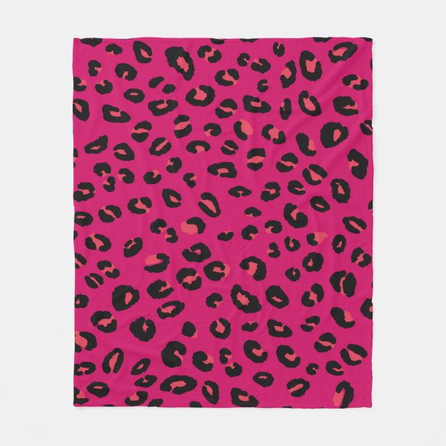 Abstract modern leopard seamless pattern. Animals  Fleece Blanket (Front)