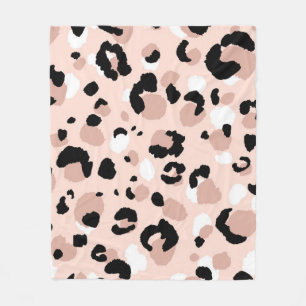 Abstract modern leopard seamless pattern. Animals Fleece Blanket