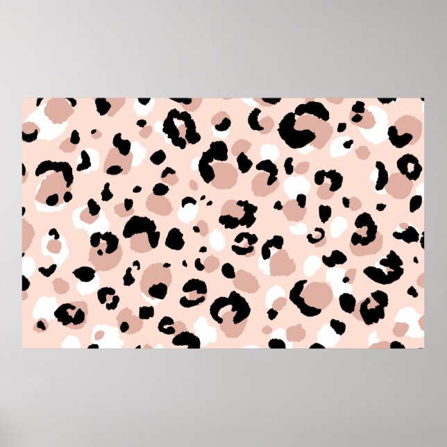 Abstract modern leopard seamless pattern. Animals  Poster (Front)