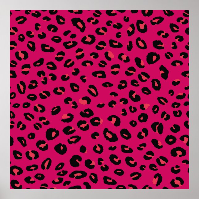 Abstract modern leopard seamless pattern. Animals  Poster (Front)