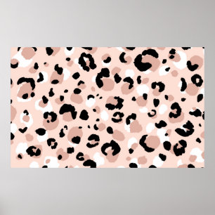 Abstract modern leopard seamless pattern. Animals Poster