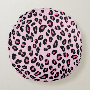 Abstract modern leopard seamless pattern. Animals Round Cushion
