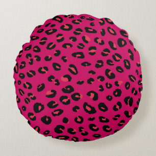 Abstract modern leopard seamless pattern. Animals Round Cushion