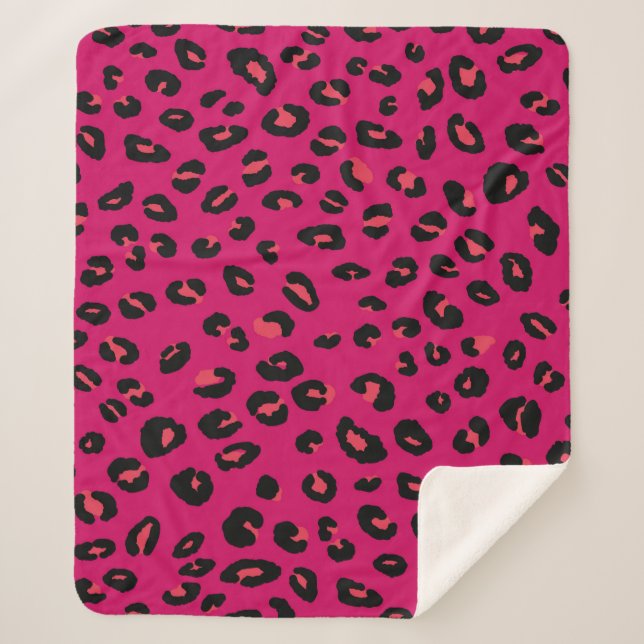 Abstract modern leopard seamless pattern. Animals  Sherpa Blanket (Front)