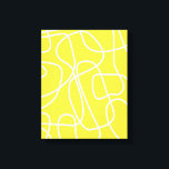 Abstract Modern Line Art in Yellow | Artsy Canvas Print<br><div class="desc">Abstract Modern Line Art in Yellow Canvas Print</div>