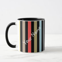Abstract modern lined lines striped stripe coral o