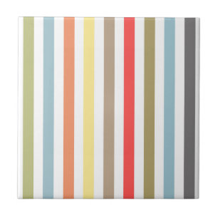 Abstract modern lined lines striped stripe coral o tile