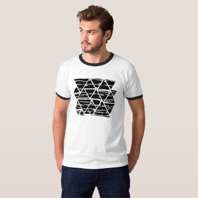 abstract modern lines art T-Shirt (Front Full)