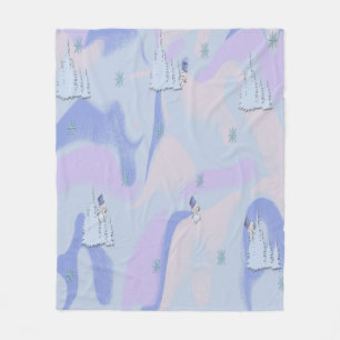 Abstract Modern Liquid Art Christmas  Fleece Blanket