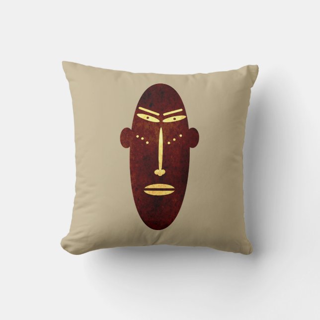 abstract modern mask cushion (Front)