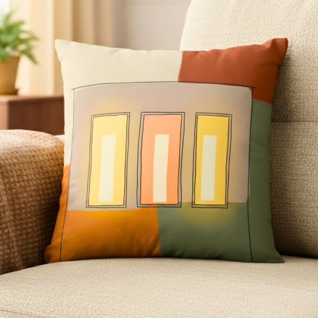 Abstract Modern Minimalist Window Architecture Cushion (Creator Uploaded)
