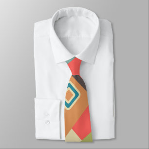 Abstract modern minimalistic art landscape geometr tie