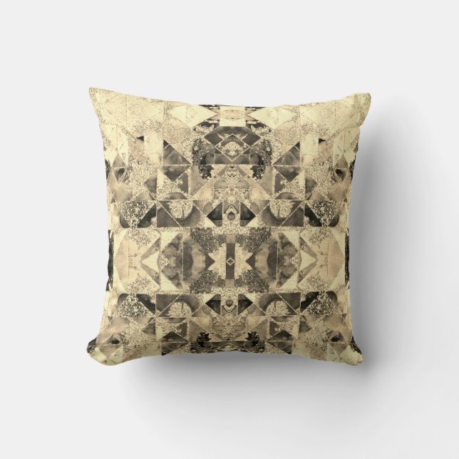 Abstract modern moroccan asian ornamental decor tr cushion (Front)