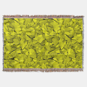 Abstract modern mosaic crystal tile pattern print throw blanket