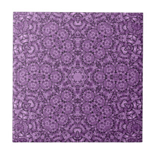 Abstract modern mosaic kaleidoscopic tile pattern