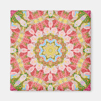 Abstract modern mosaic kaleidoscopic tile pattern