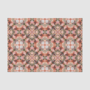 Abstract modern mosaic kaleidoscopic tile pattern tissue paper