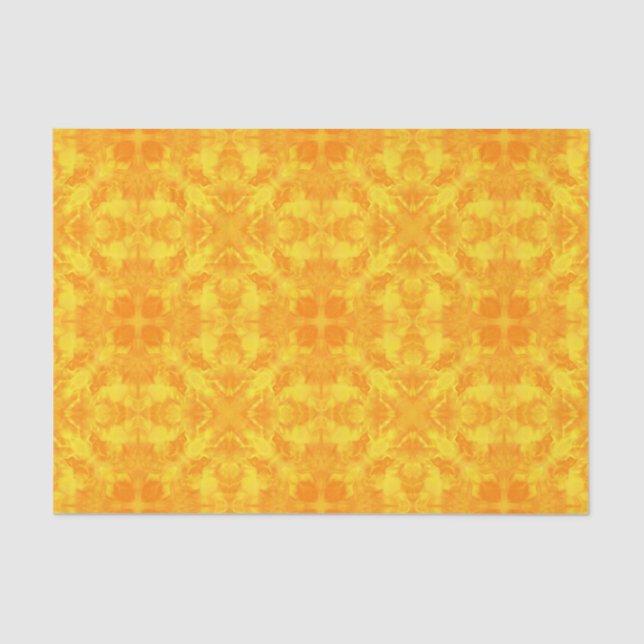 Abstract modern mosaic kaleidoscopic tile pattern tissue paper (Front)