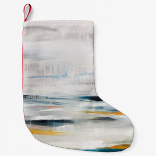 Abstract modern painting background. Contemporary  Small Christmas Stocking