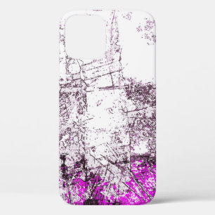 Abstract modern painting background. Illustration. iPhone 12 Case