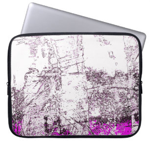 Abstract modern painting background. Illustration. Laptop Sleeve