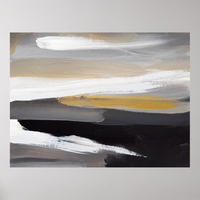 Abstract modern painting background. Modern art. C Poster (Front)