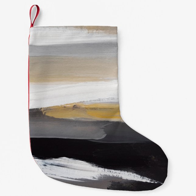 Abstract modern painting background. Modern art. C Small Christmas Stocking (Front)
