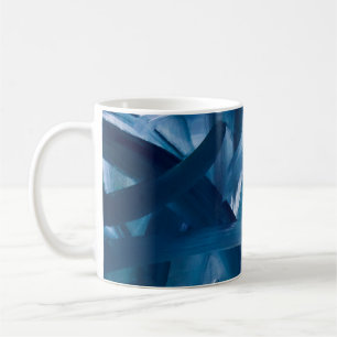 Abstract modern painting landscape. Blue night art Coffee Mug