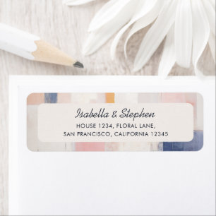 Abstract Modern Pastel Pattern Return Address