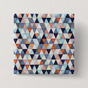 Abstract modern pattern 15 cm square badge