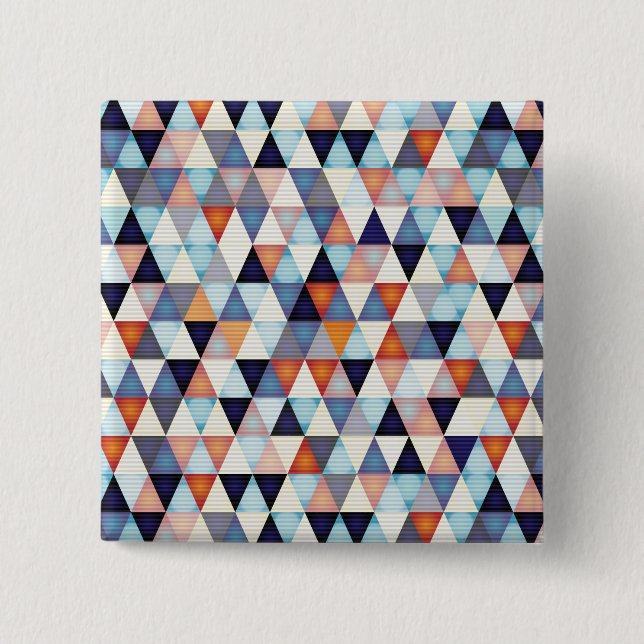 Abstract modern pattern 15 cm square badge (Front)