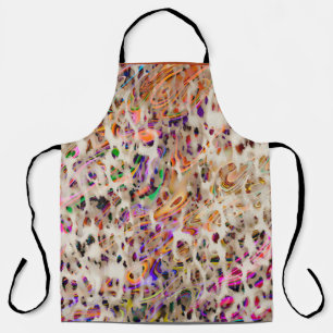 abstract modern pattern design with colourful effe apron