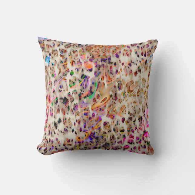 abstract modern pattern design with colourful effe cushion (Front)