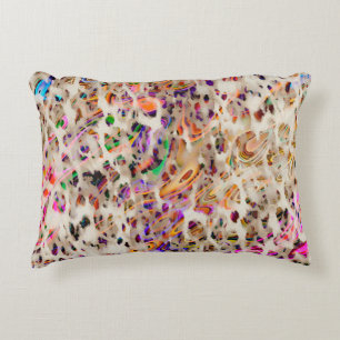 abstract modern pattern design with colourful effe decorative cushion