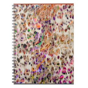 abstract modern pattern design with colourful effe notebook