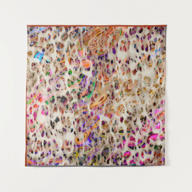 abstract modern pattern design with colourful effe tapestry (Front)