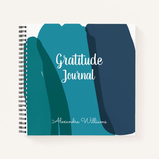 Abstract Modern Personalised Gratitude Journal (Front)
