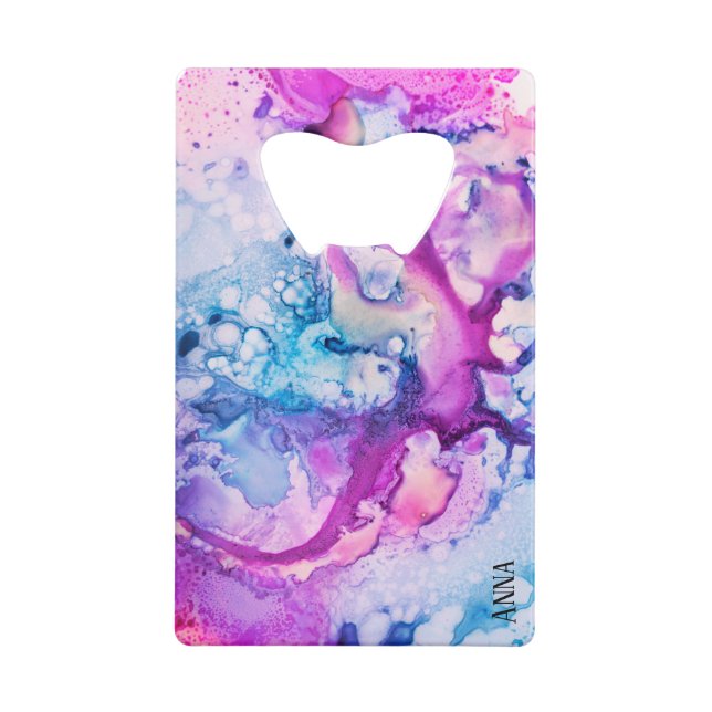 *~* Abstract Modern Pink  Violet Purple Watercolor (Back)