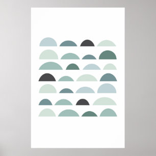 Abstract modern print. Grey wall art minimalist